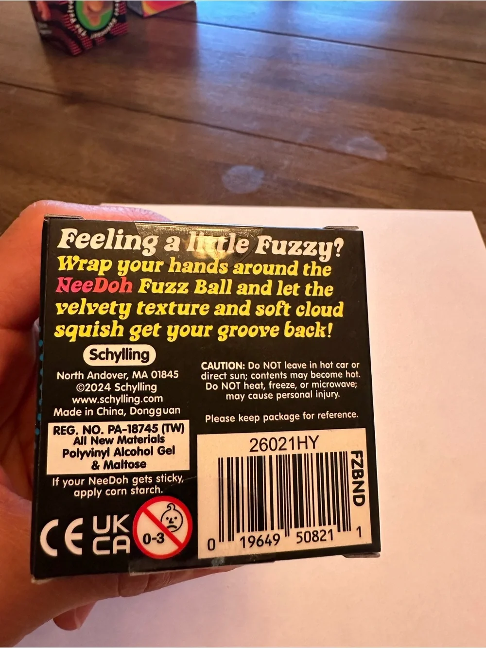Nee Doh Fuzz Ball Velvet Squeezer - Blue Rare
